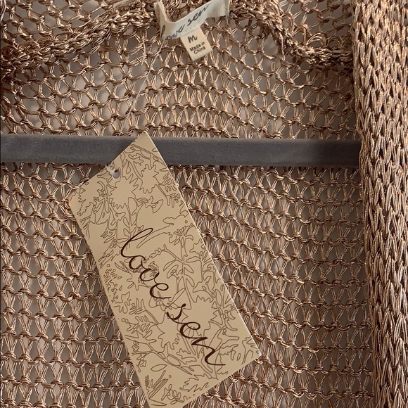 Love send Rose Gold cardigan/swim - Picture 4 of 4